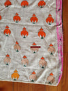 774 Antique Nuristan Shawl Textile - Fine Handspun Handwoven Cotton Base-WOVENSOULS-Antique-Vintage-Textiles-Art-Decor