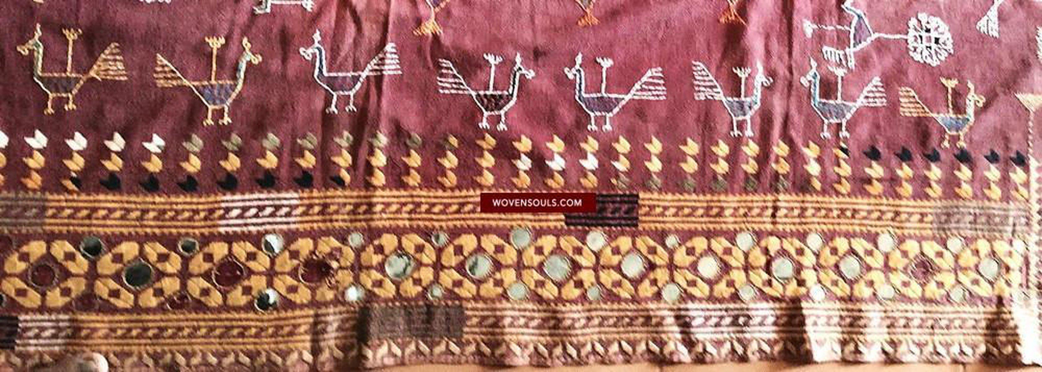 777 SOLD Shekhawati Bishnoi Shawl Rajasthan Textile-WOVENSOULS-Antique-Vintage-Textiles-Art-Decor