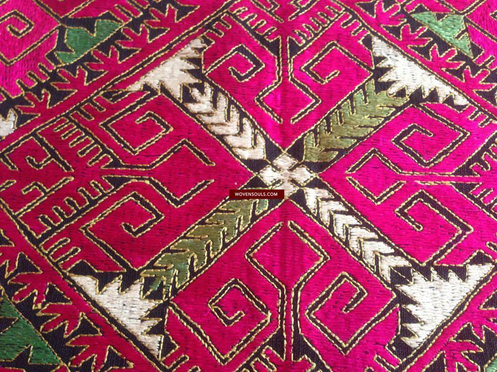 778 Antique Swat Valley Dowry Pillow Case textile-WOVENSOULS-Antique-Vintage-Textiles-Art-Decor