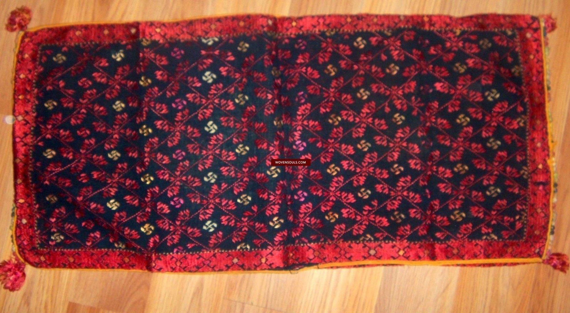 783 Antique Swat Valley Dowry Pillow Case-WOVENSOULS-Antique-Vintage-Textiles-Art-Decor