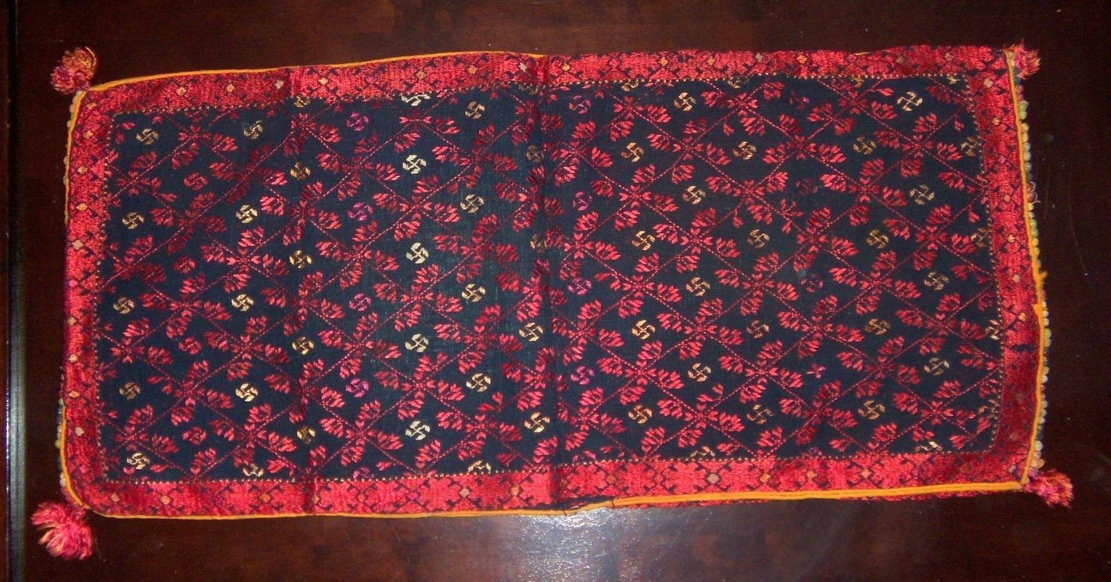 783 Antique Swat Valley Dowry Pillow Case-WOVENSOULS-Antique-Vintage-Textiles-Art-Decor