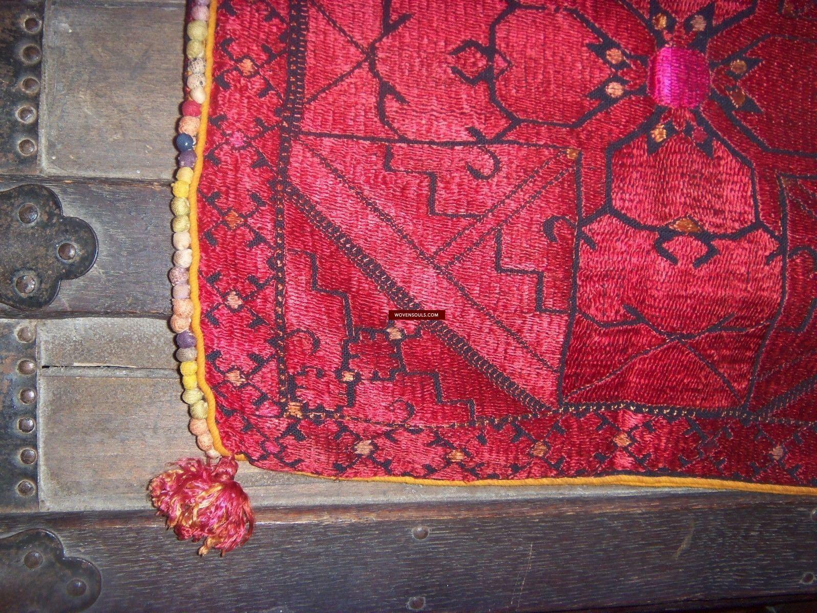 783 Antique Swat Valley Dowry Pillow Case-WOVENSOULS-Antique-Vintage-Textiles-Art-Decor