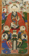 784 Set of 3 Antique Yao Ritual Painting Scrolls-WOVENSOULS-Antique-Vintage-Textiles-Art-Decor