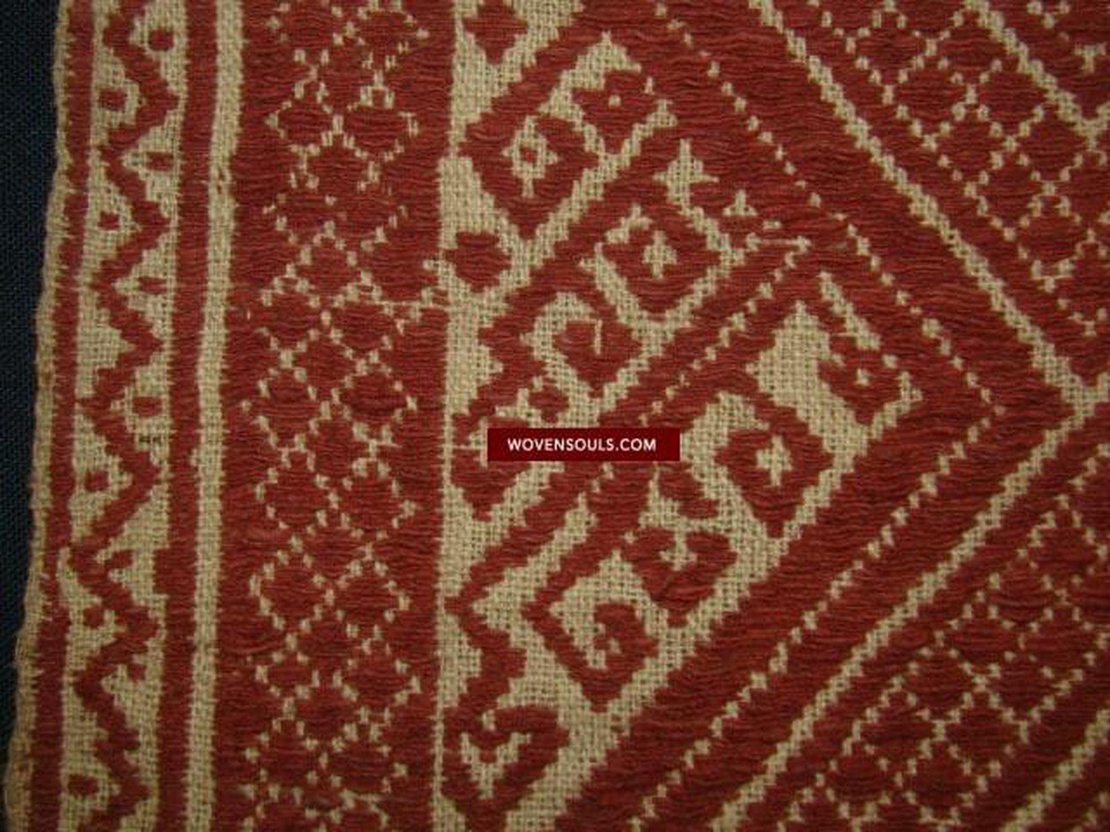 791 Superb Antique Sumatran Tampan Shipcloth textile art-WOVENSOULS-Antique-Vintage-Textiles-Art-Decor