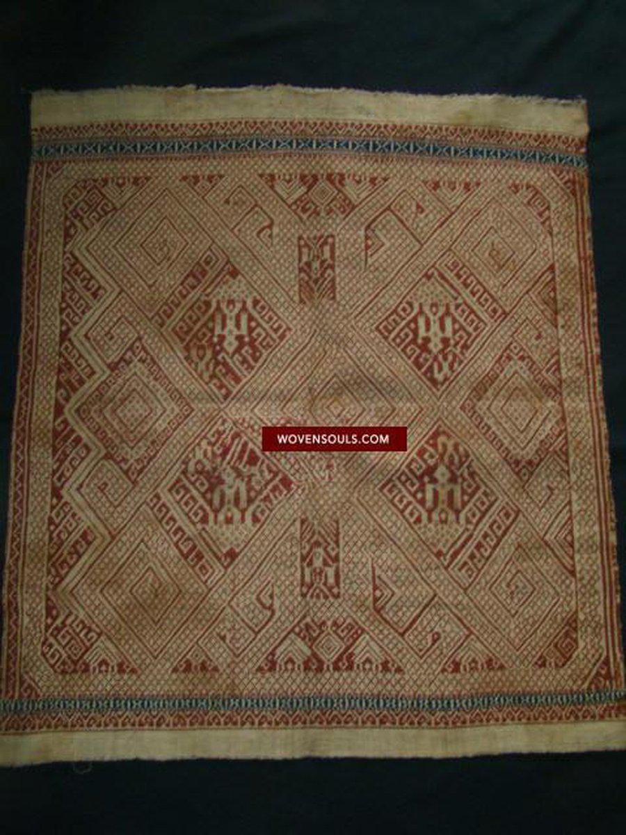 791 Superb Antique Sumatran Tampan Shipcloth textile art-WOVENSOULS-Antique-Vintage-Textiles-Art-Decor