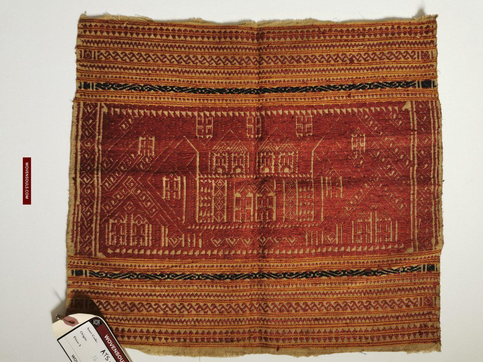 792 Antique Sumatran Tampan Ship Cloth with Silk Weaving-WOVENSOULS-Antique-Vintage-Textiles-Art-Decor