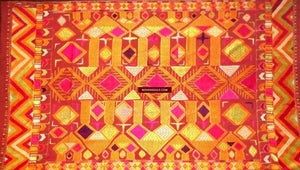 794 Rare Darshan Dwar Phulkari Bagh textile-WOVENSOULS-Antique-Vintage-Textiles-Art-Decor