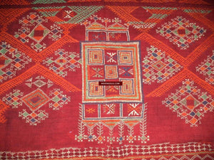 801 Shekhawati Bishnoi Shawl Rajasthan Textile Art-WOVENSOULS-Antique-Vintage-Textiles-Art-Decor