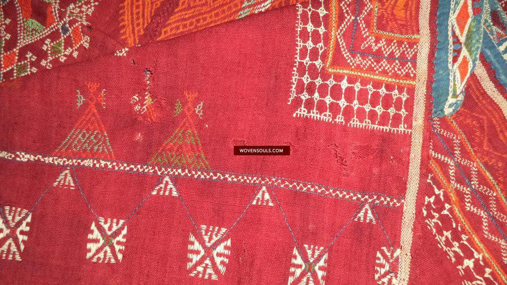 801 Shekhawati Bishnoi Shawl Rajasthan Textile Art-WOVENSOULS-Antique-Vintage-Textiles-Art-Decor