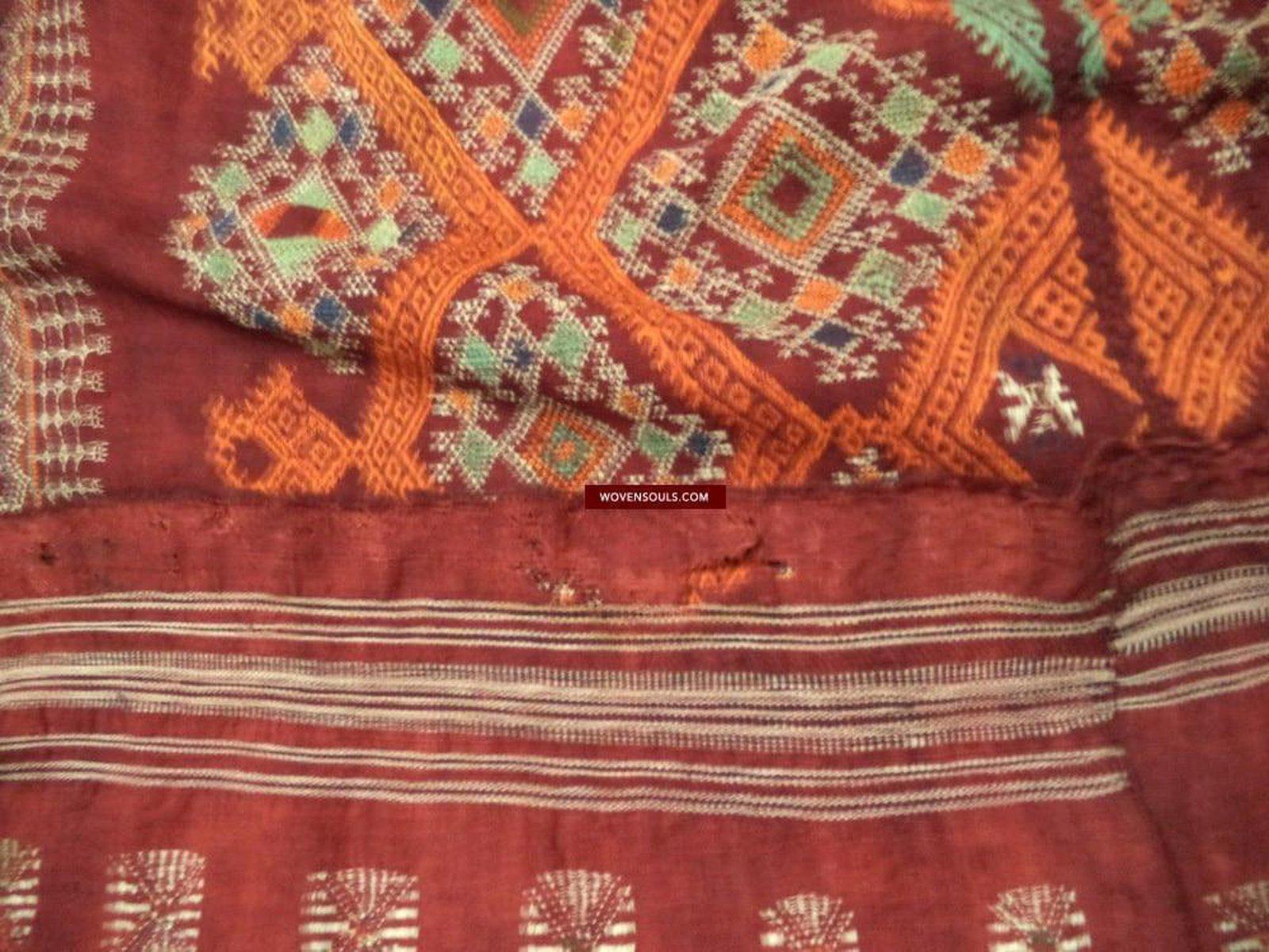 802 Shekhawati Bishnoi Shawl Rajasthan Textile Art-WOVENSOULS-Antique-Vintage-Textiles-Art-Decor