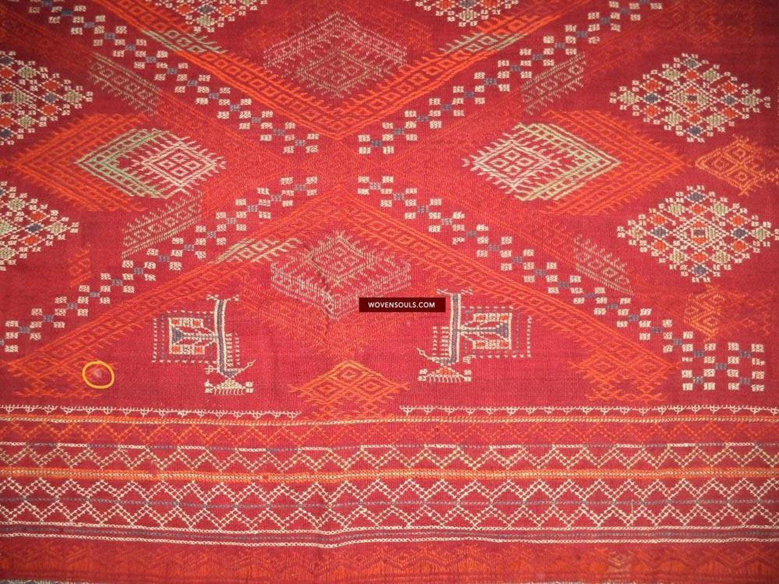 803 Shekhawati Bishnoi Shawl Rajasthan Textile Art-WOVENSOULS-Antique-Vintage-Textiles-Art-Decor