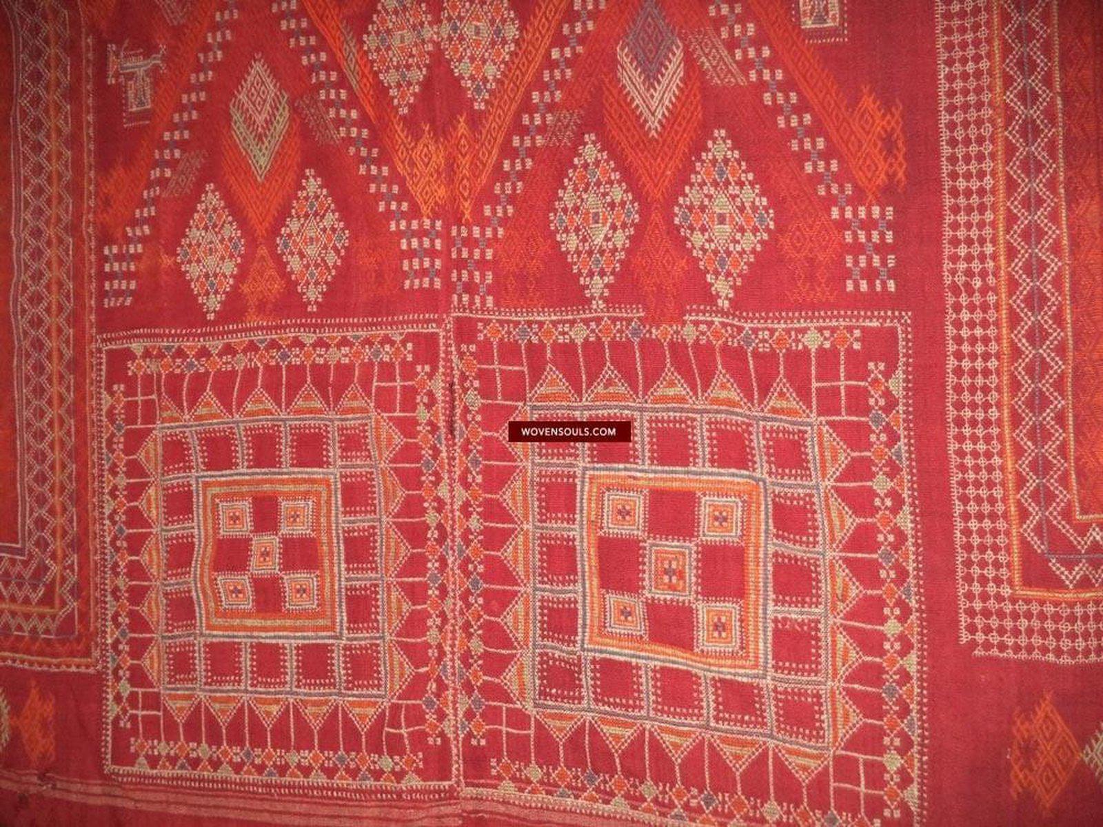 803 Shekhawati Bishnoi Shawl Rajasthan Textile Art-WOVENSOULS-Antique-Vintage-Textiles-Art-Decor