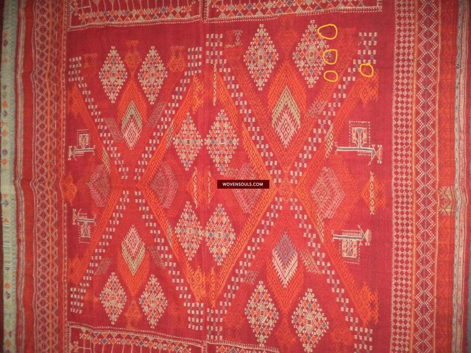 803 Shekhawati Bishnoi Shawl Rajasthan Textile Art-WOVENSOULS-Antique-Vintage-Textiles-Art-Decor