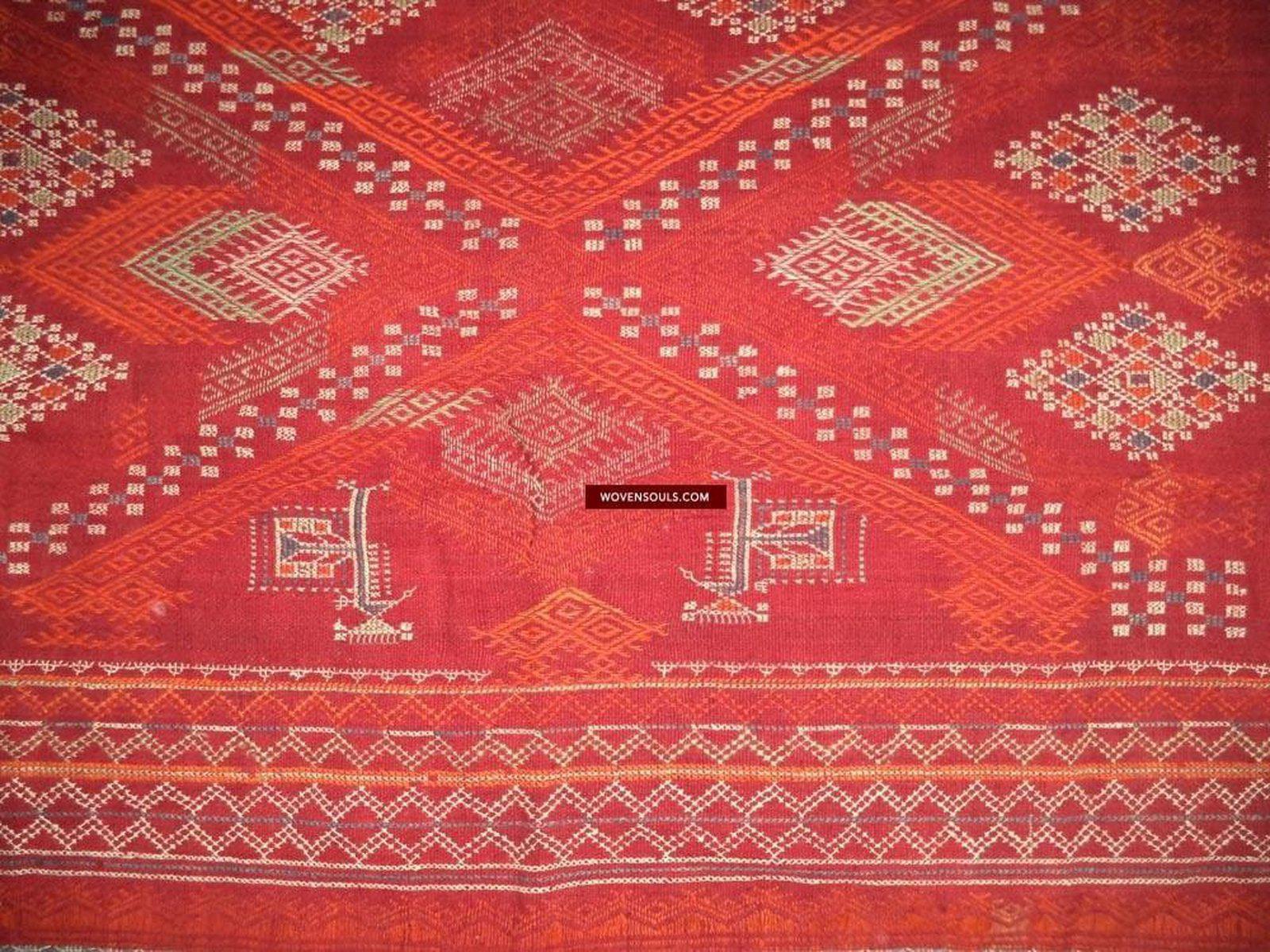 803 Shekhawati Bishnoi Shawl Rajasthan Textile Art-WOVENSOULS-Antique-Vintage-Textiles-Art-Decor