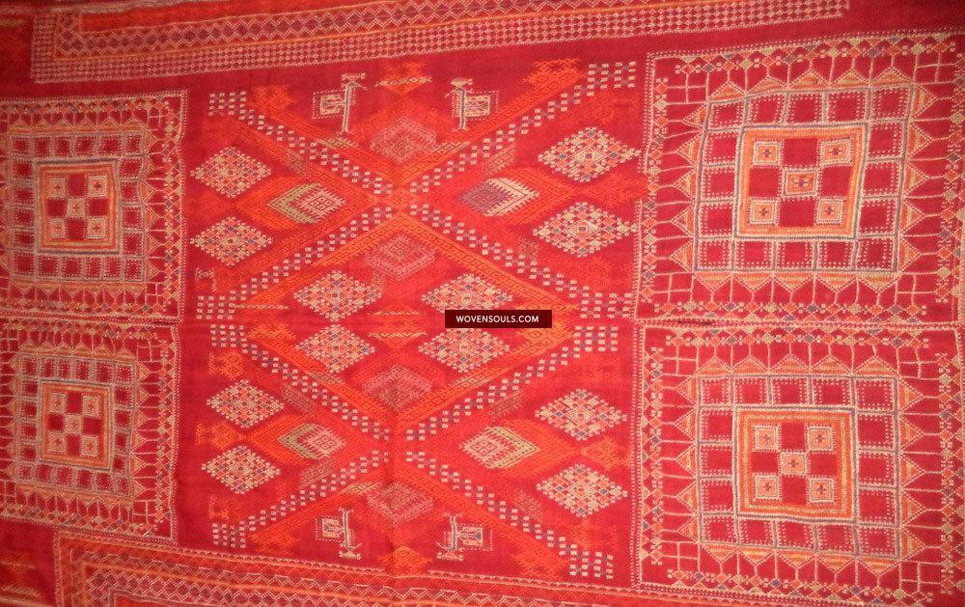 803 Shekhawati Bishnoi Shawl Rajasthan Textile Art-WOVENSOULS-Antique-Vintage-Textiles-Art-Decor