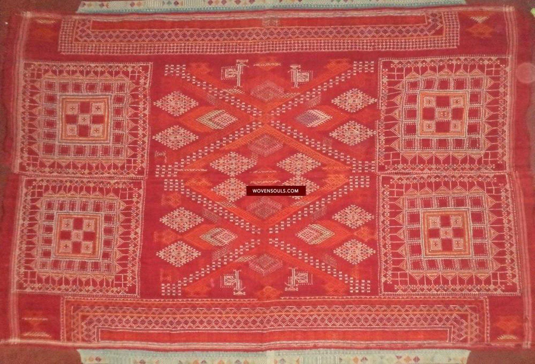 803 Shekhawati Bishnoi Shawl Rajasthan Textile Art-WOVENSOULS-Antique-Vintage-Textiles-Art-Decor