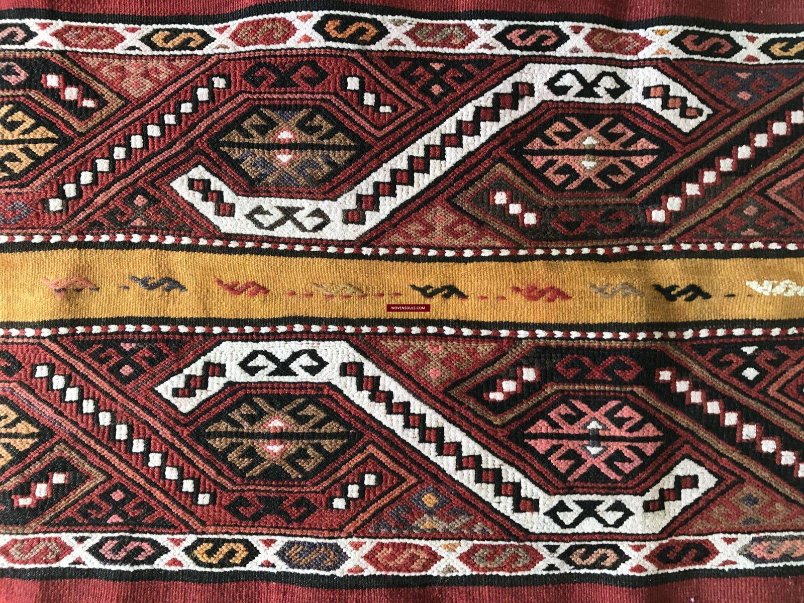 804 Old Anatolian Chuval - Striking Colors-WOVENSOULS-Antique-Vintage-Textiles-Art-Decor