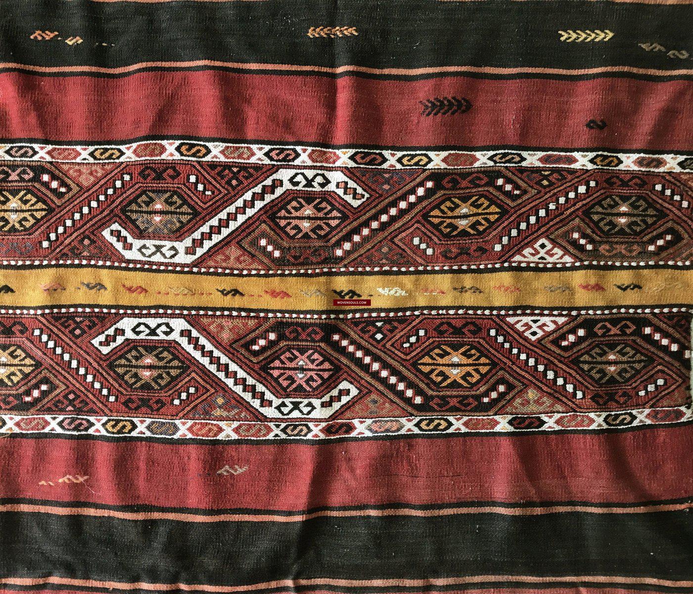 804 Old Anatolian Chuval - Striking Colors-WOVENSOULS-Antique-Vintage-Textiles-Art-Decor