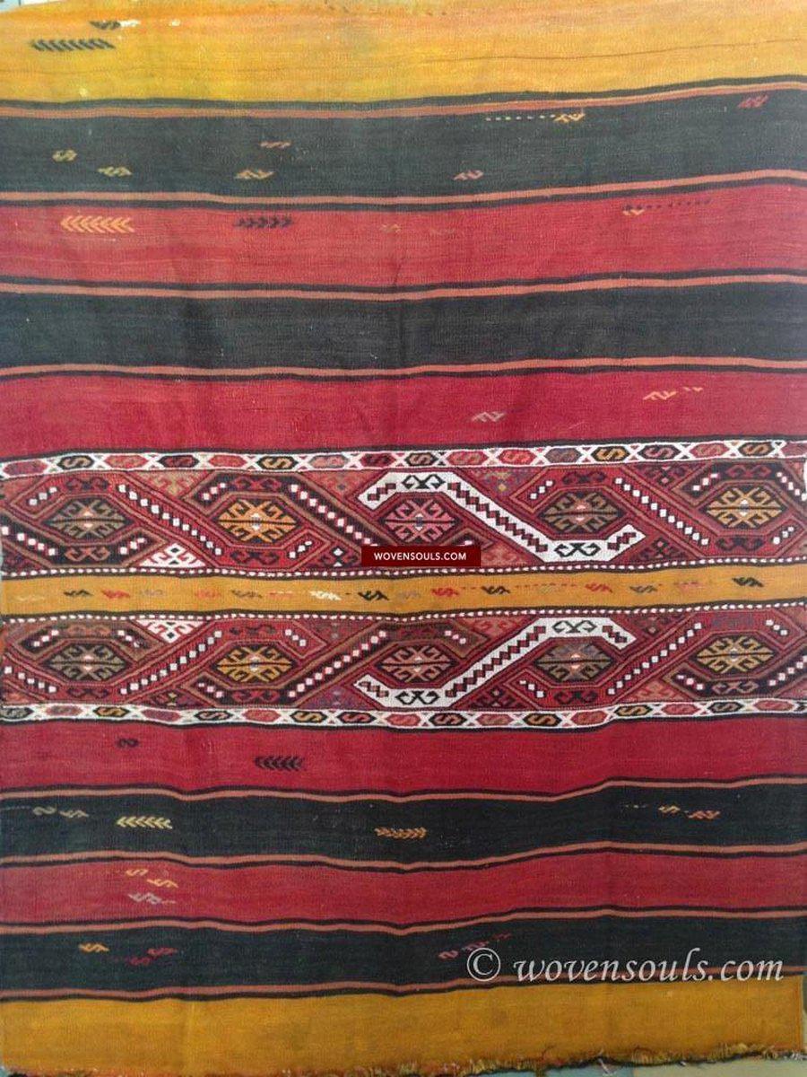 804 Old Anatolian Chuval - Striking Colors-WOVENSOULS-Antique-Vintage-Textiles-Art-Decor