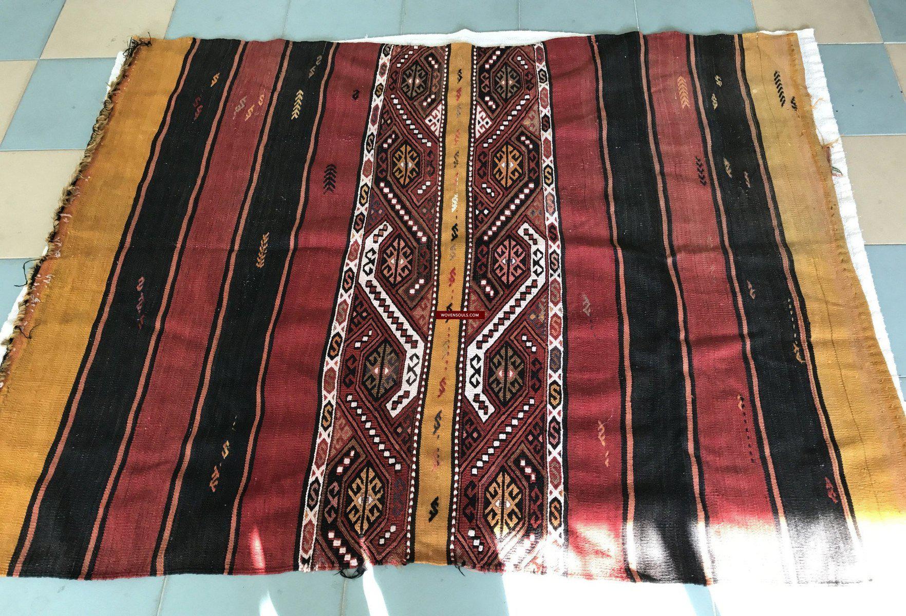 804 Old Anatolian Chuval - Striking Colors-WOVENSOULS-Antique-Vintage-Textiles-Art-Decor