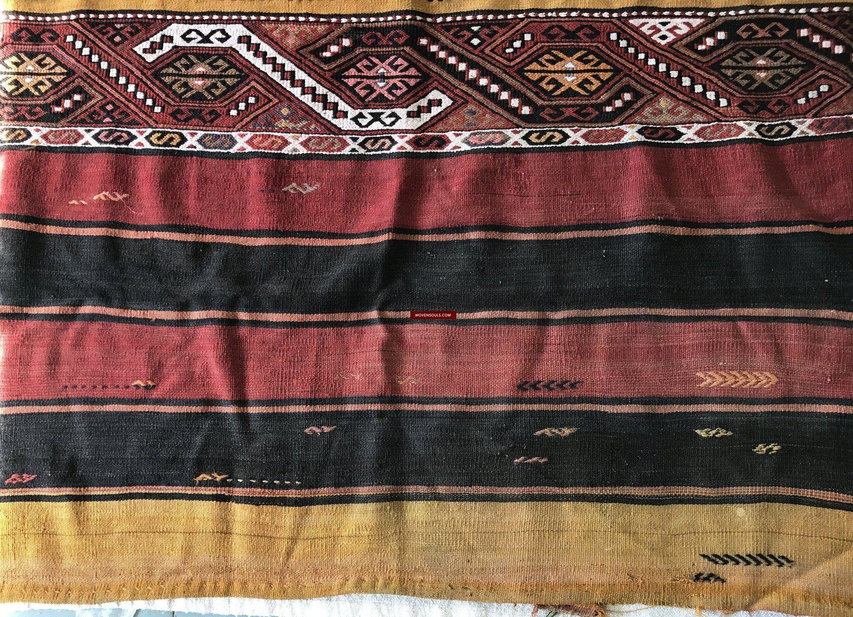 804 Old Anatolian Chuval - Striking Colors-WOVENSOULS-Antique-Vintage-Textiles-Art-Decor