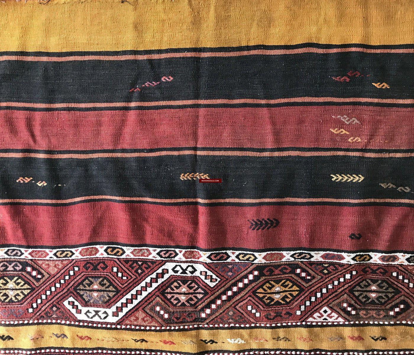 804 Old Anatolian Chuval - Striking Colors-WOVENSOULS-Antique-Vintage-Textiles-Art-Decor