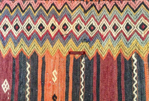 805 Set of 3 Vintage Anatolian Nomadic (Yoruk) Cicim Tent Doors-WOVENSOULS-Antique-Vintage-Textiles-Art-Decor