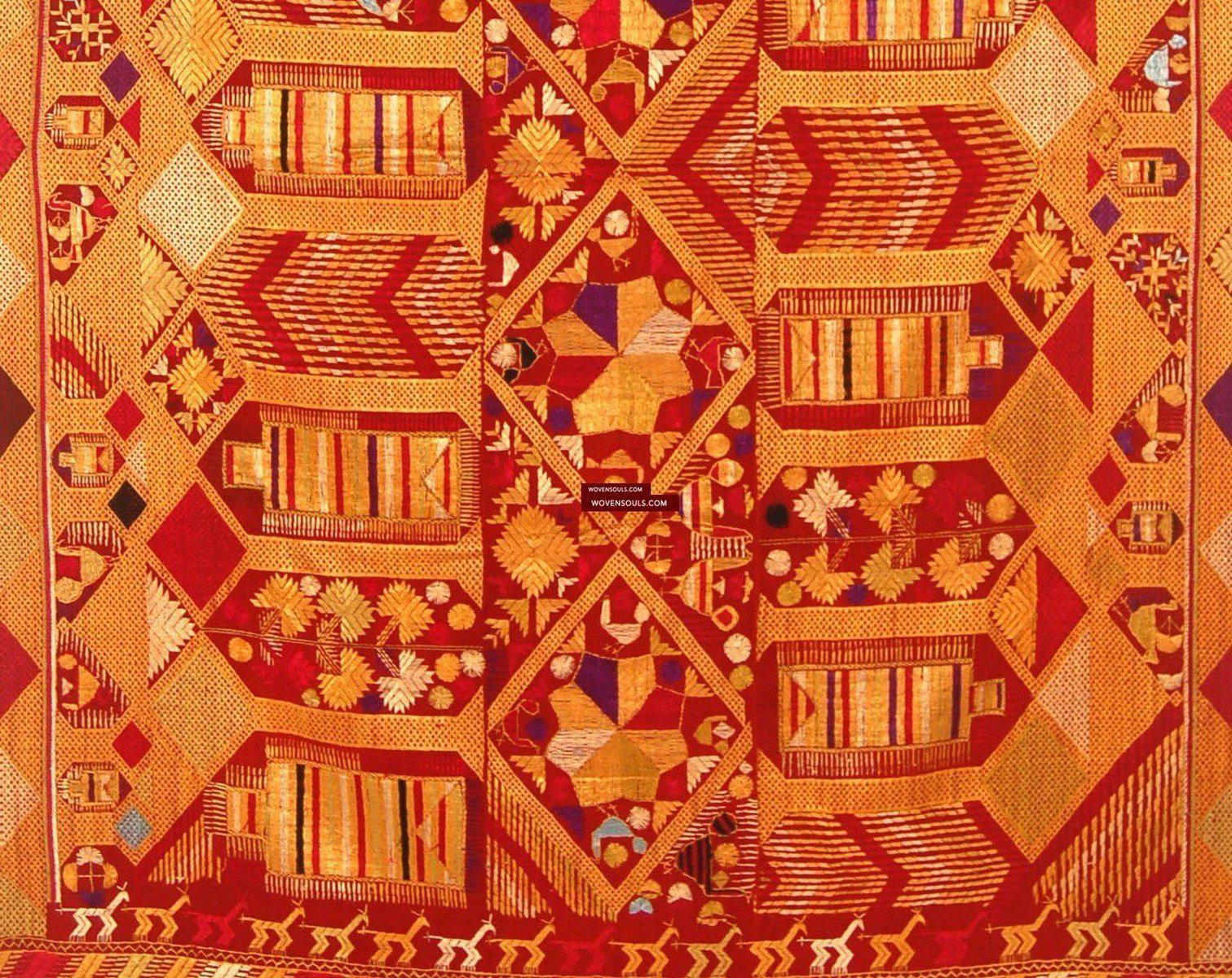 Dwar 807 SOLD Darshan Dwar Phulkari Bagh textile - WOVENSOULS Antique ...