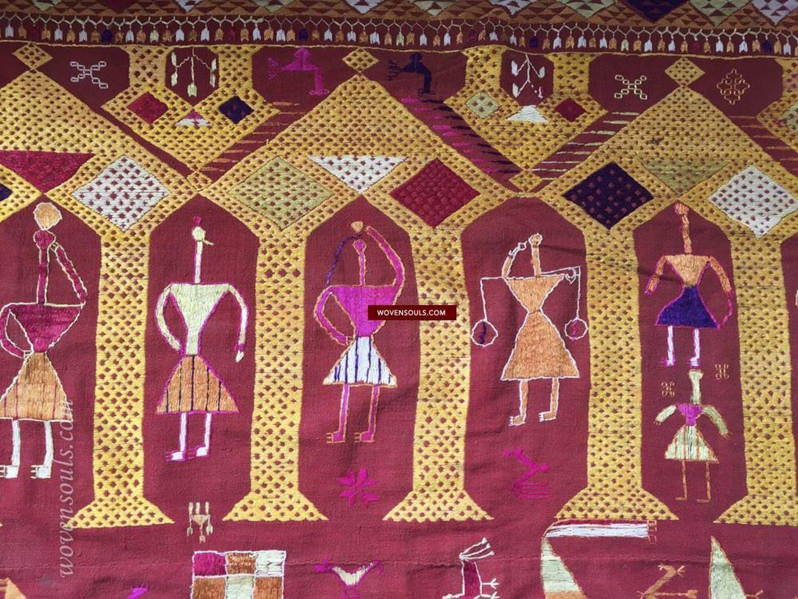 809 Darshan Dwar Phulkari Bagh textile-WOVENSOULS-Antique-Vintage-Textiles-Art-Decor