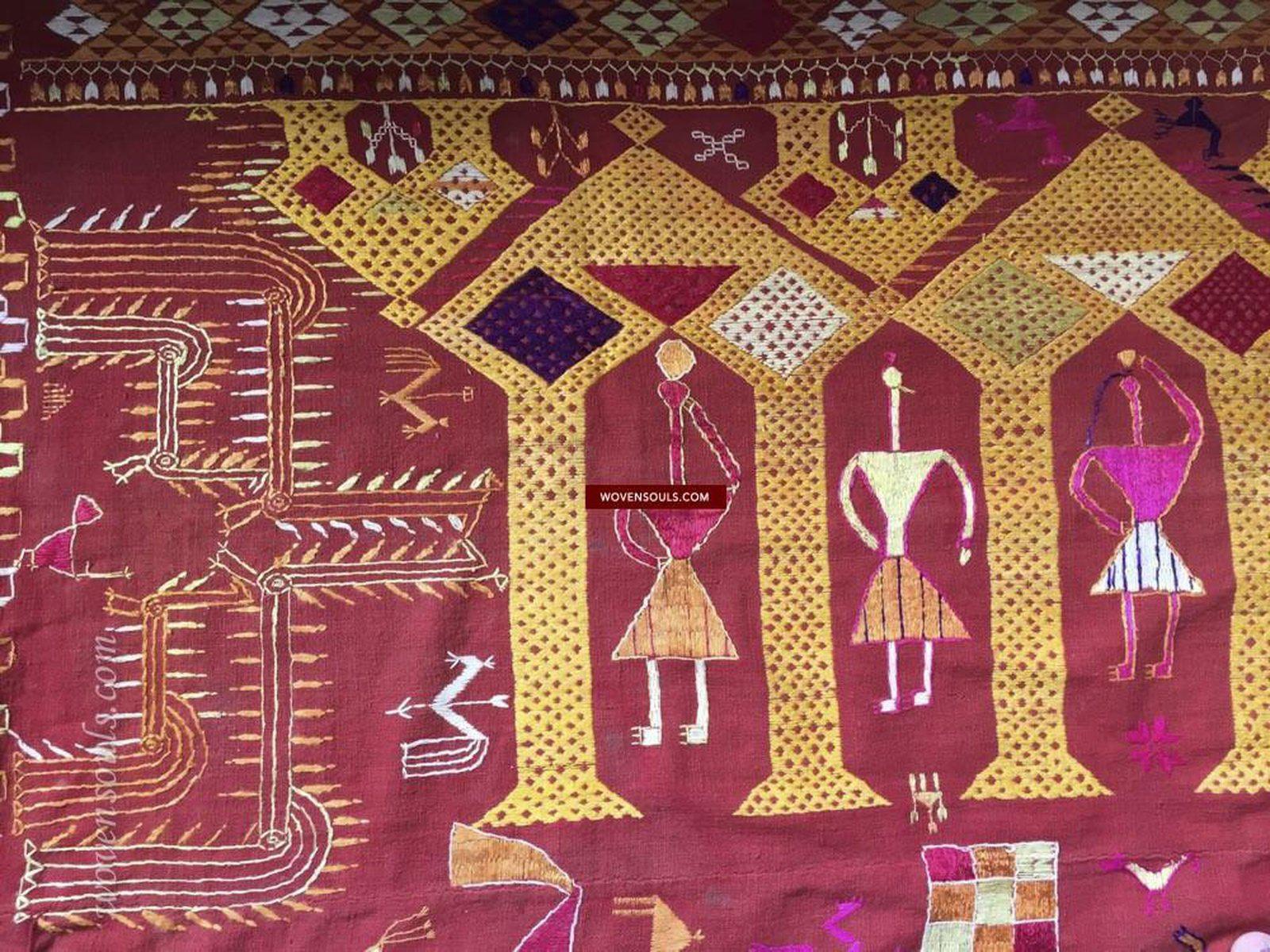 809 Darshan Dwar Phulkari Bagh textile-WOVENSOULS-Antique-Vintage-Textiles-Art-Decor