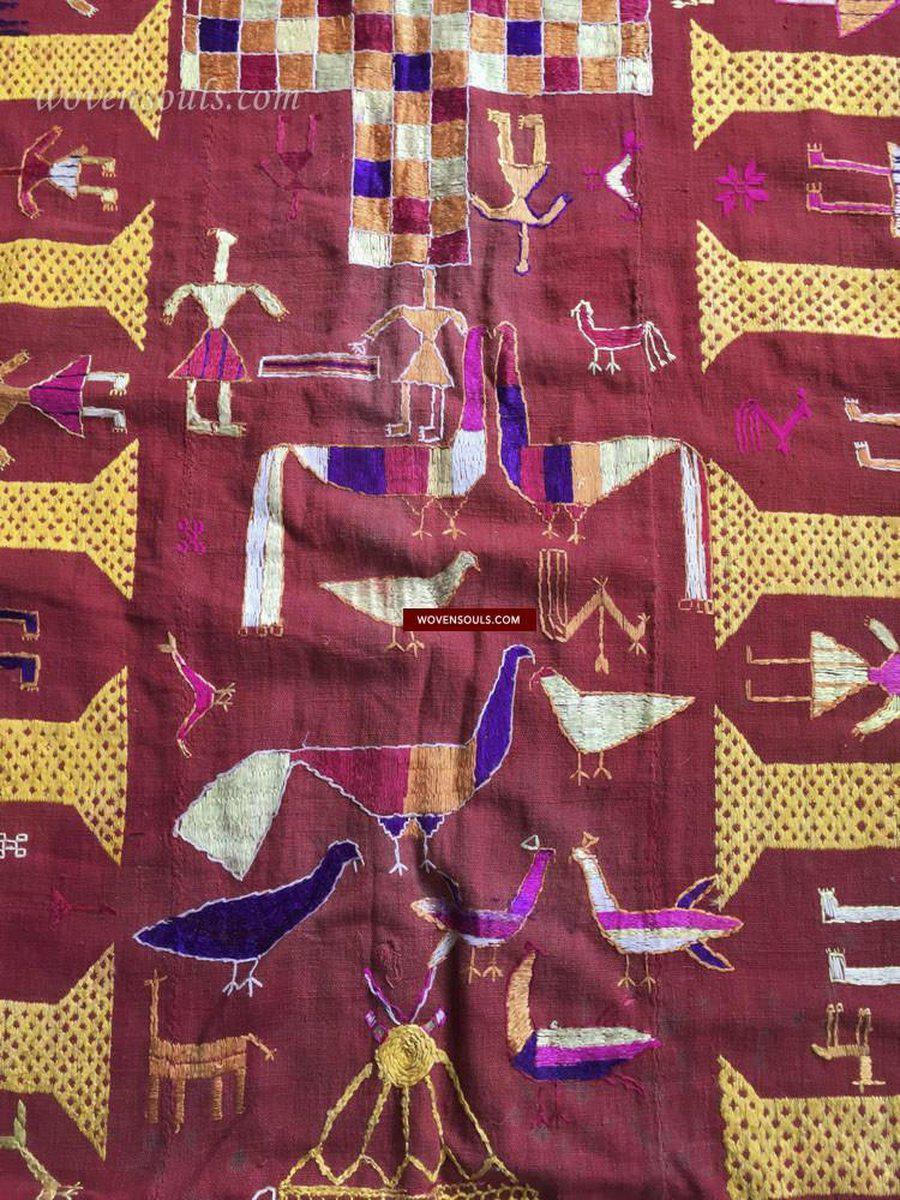 809 Darshan Dwar Phulkari Bagh textile-WOVENSOULS-Antique-Vintage-Textiles-Art-Decor