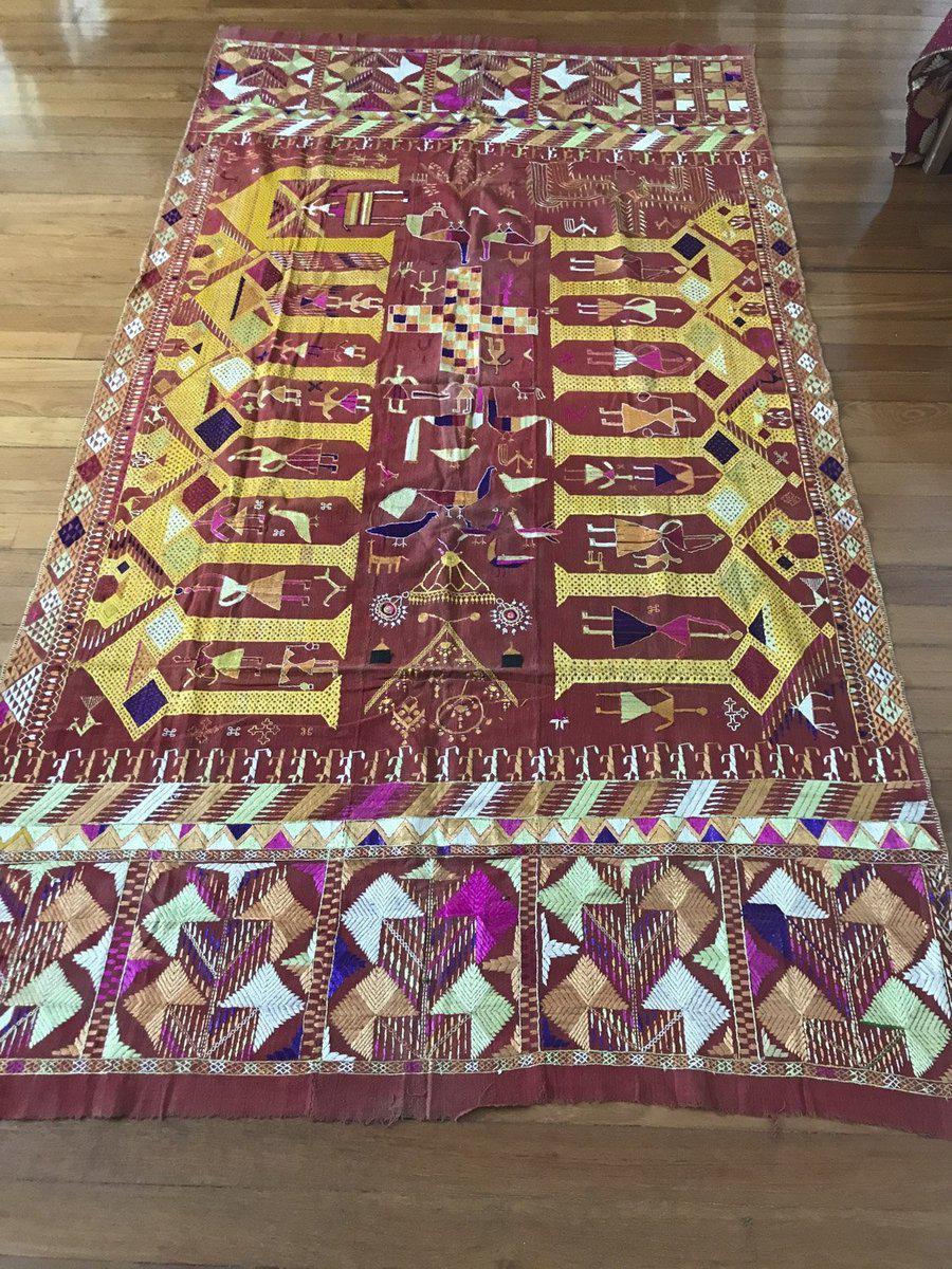 809 Darshan Dwar Phulkari Bagh textile-WOVENSOULS-Antique-Vintage-Textiles-Art-Decor