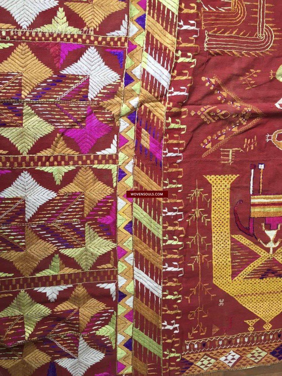 809 Darshan Dwar Phulkari Bagh textile-WOVENSOULS-Antique-Vintage-Textiles-Art-Decor