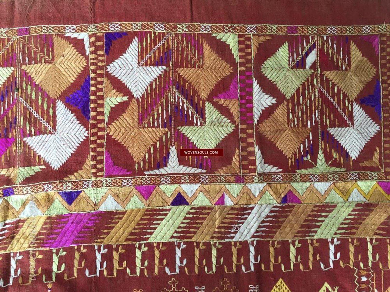 809 Darshan Dwar Phulkari Bagh textile-WOVENSOULS-Antique-Vintage-Textiles-Art-Decor