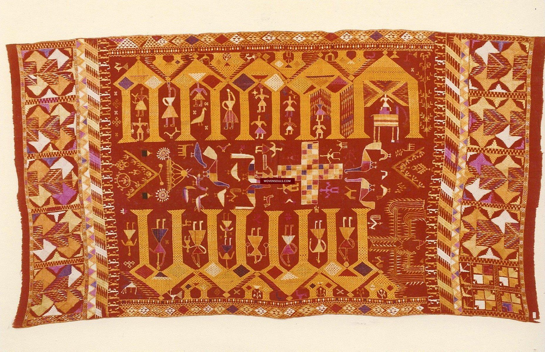 809 Darshan Dwar Phulkari Bagh textile-WOVENSOULS-Antique-Vintage-Textiles-Art-Decor