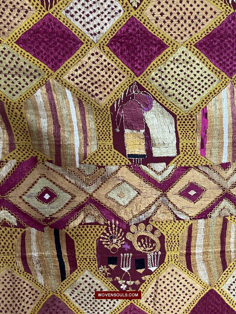 810 Darshan Dwar Phulkari Bagh textile-WOVENSOULS-Antique-Vintage-Textiles-Art-Decor