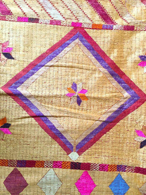 813 SOLD Phulkari Bagh Textile - Masterpiece-WOVENSOULS-Antique-Vintage-Textiles-Art-Decor