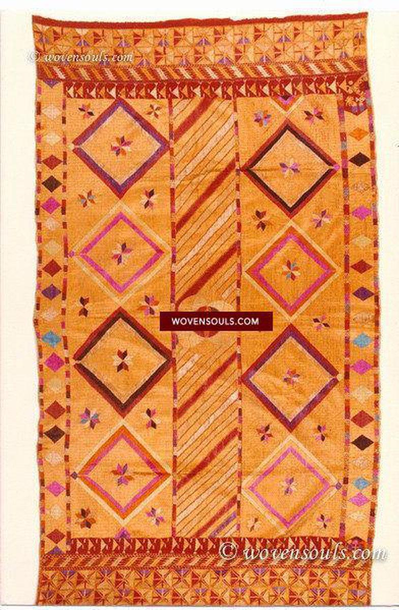 813 SOLD Phulkari Bagh Textile - Masterpiece-WOVENSOULS-Antique-Vintage-Textiles-Art-Decor