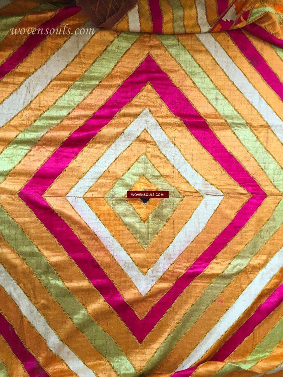 816 SOLD Shalimar Bagh Phulkari textile-WOVENSOULS-Antique-Vintage-Textiles-Art-Decor