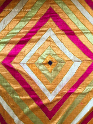 816 SOLD Shalimar Bagh Phulkari textile-WOVENSOULS-Antique-Vintage-Textiles-Art-Decor