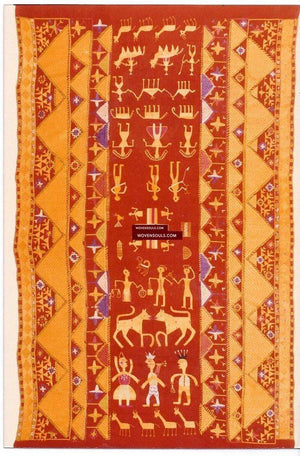 818 SOLD Sarpallu Phulkari Bagh Textile-WOVENSOULS-Antique-Vintage-Textiles-Art-Decor