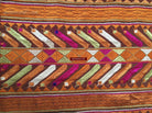 824 SOLD Phulkari Bagh Embroidery Wedding Textile with Mirchi Motif-WOVENSOULS-Antique-Vintage-Textiles-Art-Decor