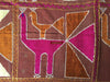 827 SOLD Rare Phulkari with Mor Peacock motif-WOVENSOULS-Antique-Vintage-Textiles-Art-Decor