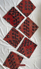 831 Set of 6 Upclycled Sarkoy Kilim Fragment Cushions-WOVENSOULS-Antique-Vintage-Textiles-Art-Decor