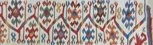 832 Pair of Antique Anatolian Kilim Mounted Fragments - Gorgeous White Borders - Gallery-2-WOVENSOULS-Antique-Vintage-Textiles-Art-Decor