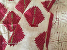 836 Phulkari Bagh Floral Thirma-WOVENSOULS-Antique-Vintage-Textiles-Art-Decor