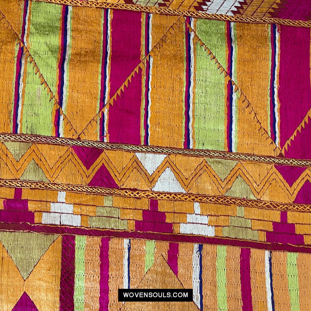 837 Creative Art - Large Layout Bagh Phulkari-WOVENSOULS Antique Textiles &amp; Art Gallery