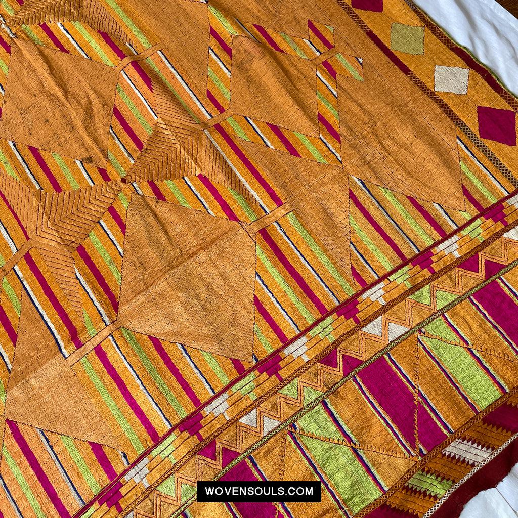 837 Creative Art - Large Layout Bagh Phulkari-WOVENSOULS Antique Textiles &amp; Art Gallery