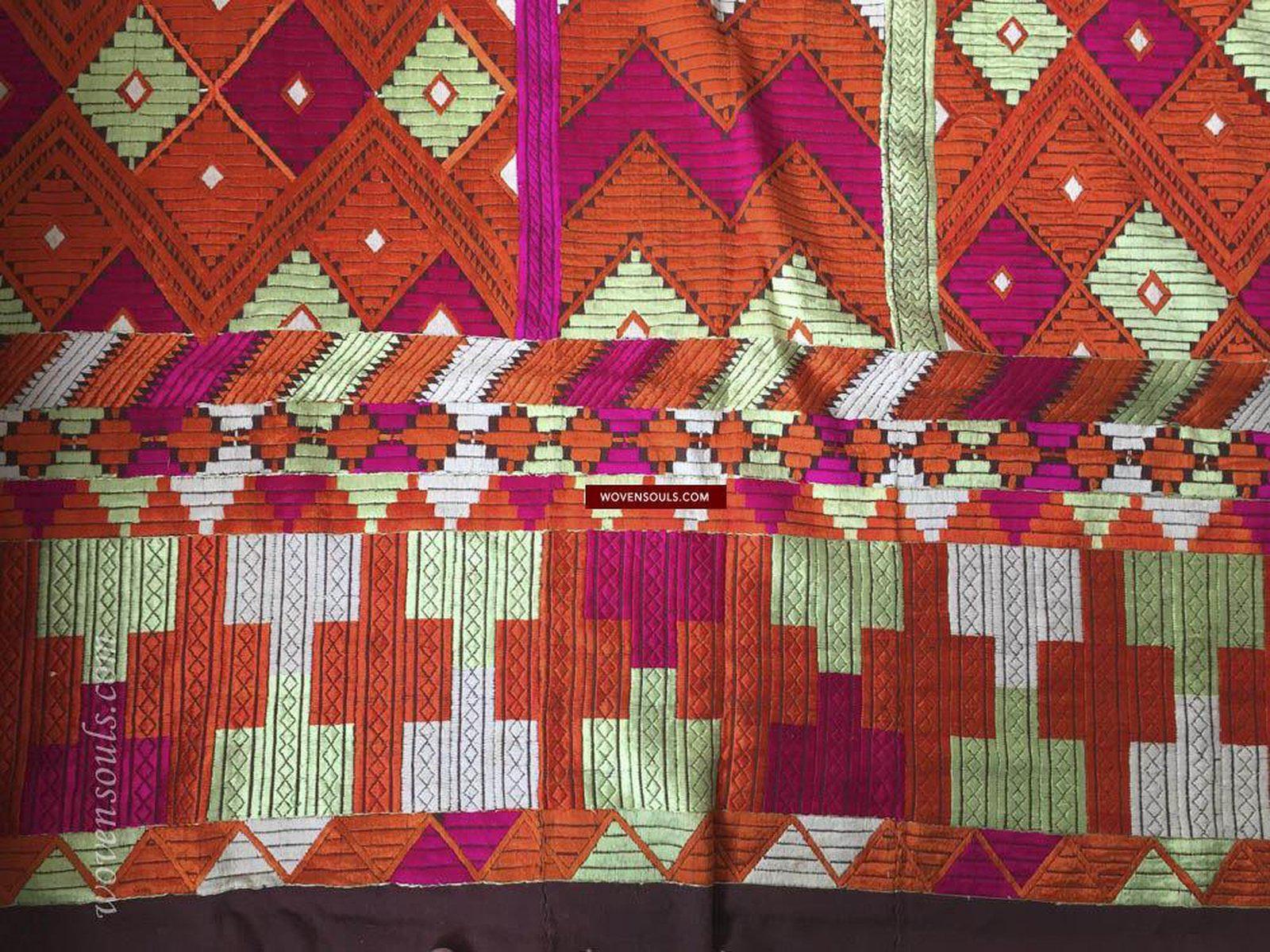 838 SOLD Phulkari Bagh-WOVENSOULS-Antique-Vintage-Textiles-Art-Decor