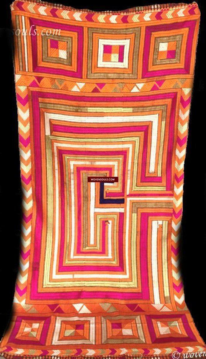 840 SOLD Bhool Bhullaiya Phulkari Bagh-WOVENSOULS-Antique-Vintage-Textiles-Art-Decor